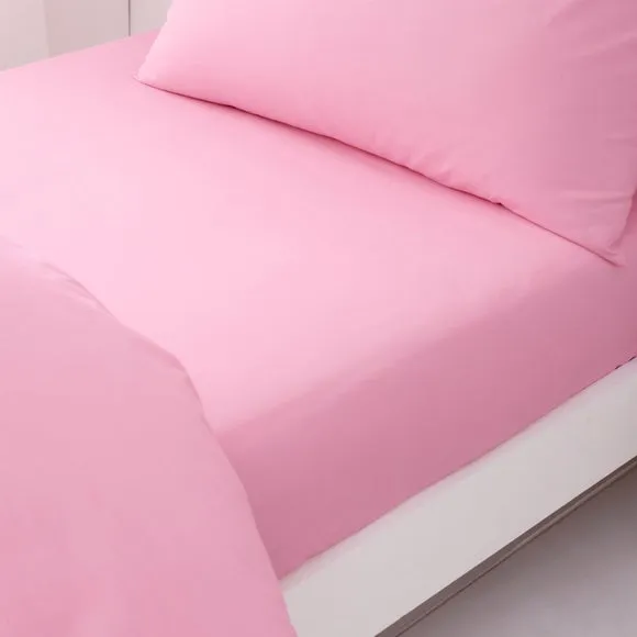 Set of 2 Pure Cotton Fitted Bed Sheets 1