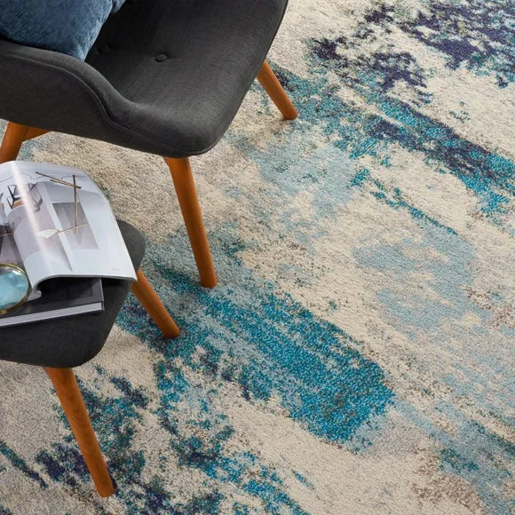 Teal Celestial Rug 5
