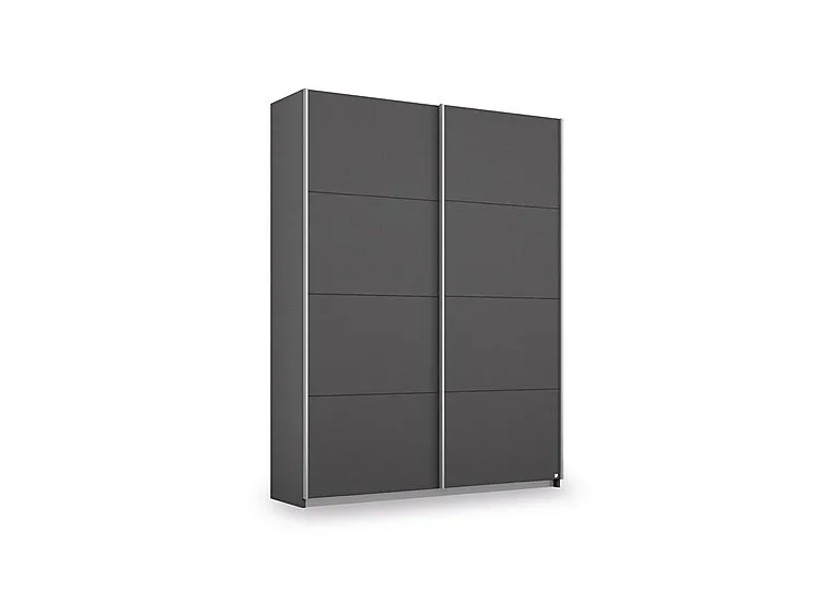 Impulse 136cm 2 Door Décor Slider Wardrobe - Metallic Grey