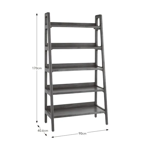 Maxton Tall Bookcase, Mango Wood 5