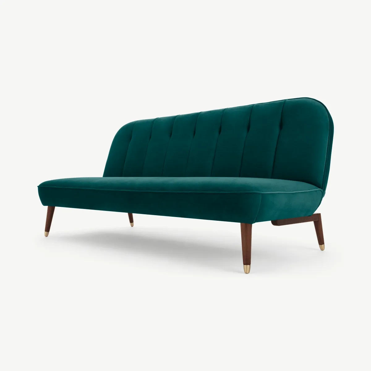 Margot Click Clack Sofa Bed, Teal Blue Velvet