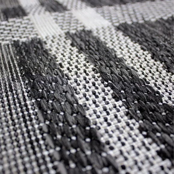 Checked Geometric Indoor Outdoor Rug 2