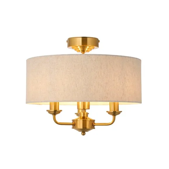 Vogue Sandringham 3 Light Flush Ceiling Light 5