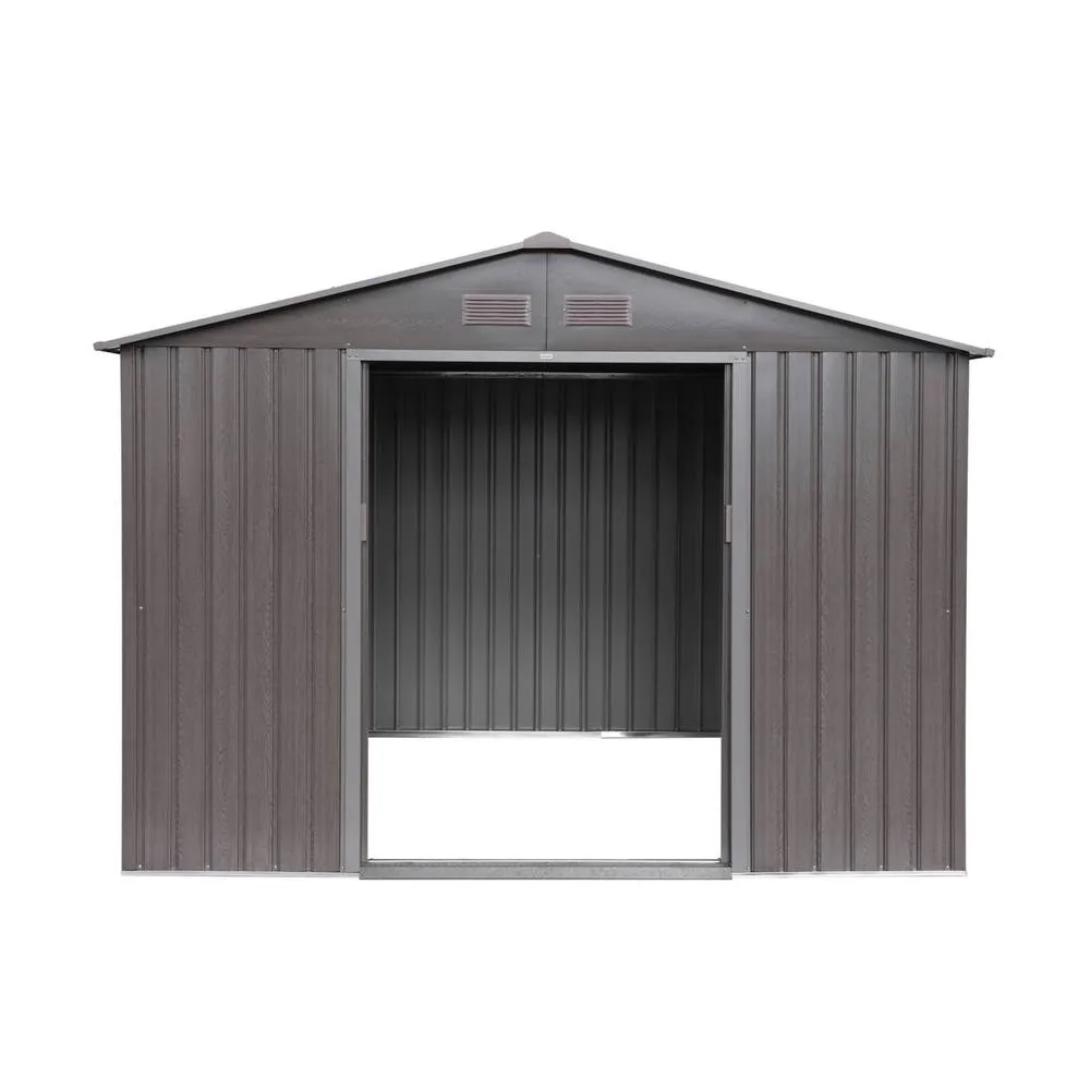 sweeek Metal garden shed 5.29m² with anchoring kit in Grey 5