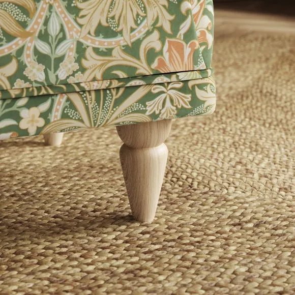 Jolene William Morris Woodland Weeds Print Velvet Footstool 4
