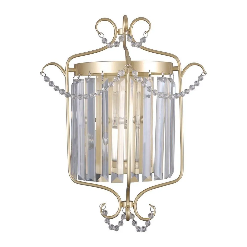 Netlighting Classic Wall Lamp Golden Champagne 1 Light E14 in Gold