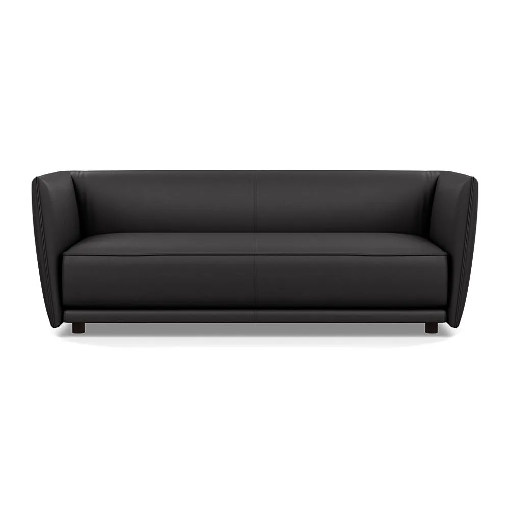 Heal's Valley 3 Seater Sofa Grain Graphite Walnut Stain Feet 1