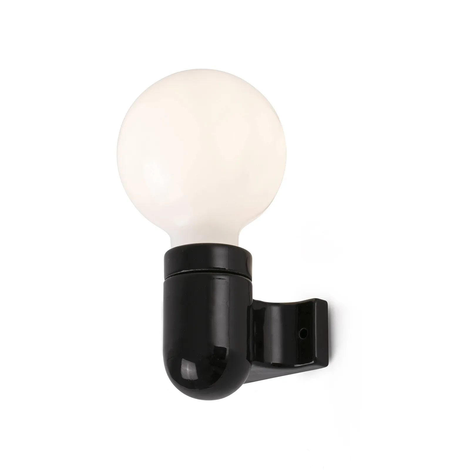 Netlighting Sera Globe Wall Lamp Black 1 Light E27