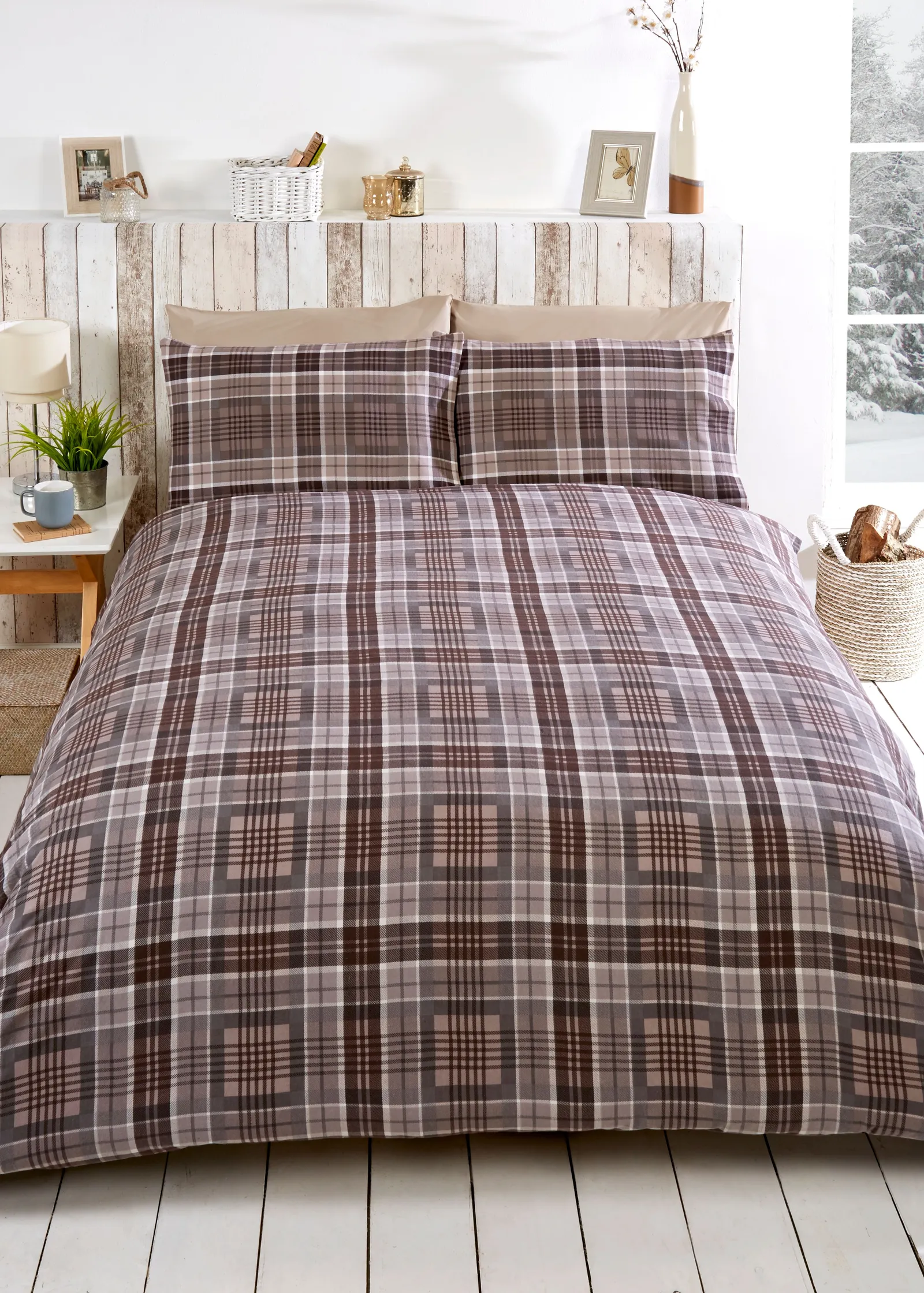 Rapport Home St Andrews BC Duvet Cover Set with Pillowcase in Natural 2