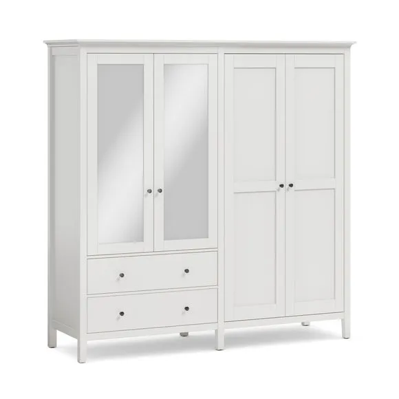 Lynton Mirrored 4 Door Wardrobe 6
