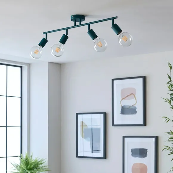 Elements Koppla 4 Light Semi Flush Spotlight Bar 4