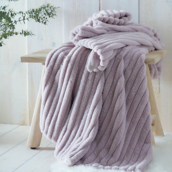 Appletree Morritz Faux Fur Throw Blanket 130cm x 180cm