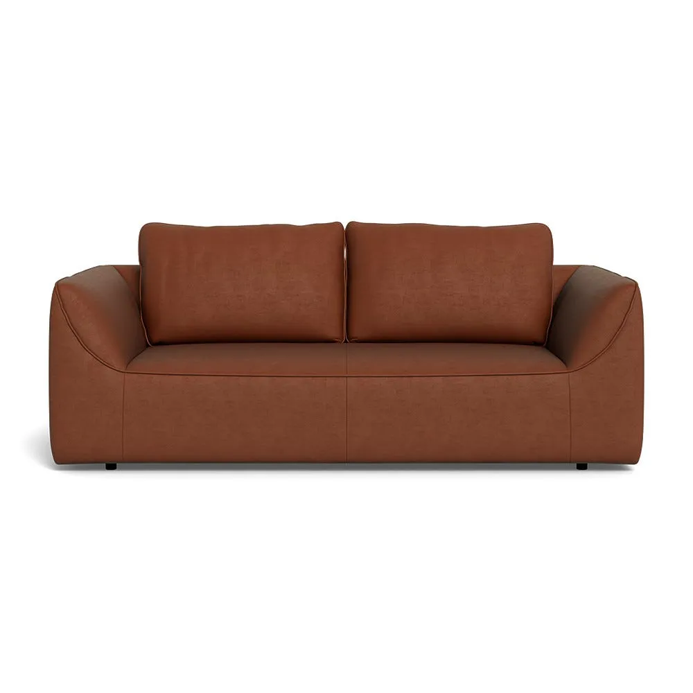 Heal's Morven 3 Seater Sofa Smart Luxe Velvet Tawny Black Feet 1