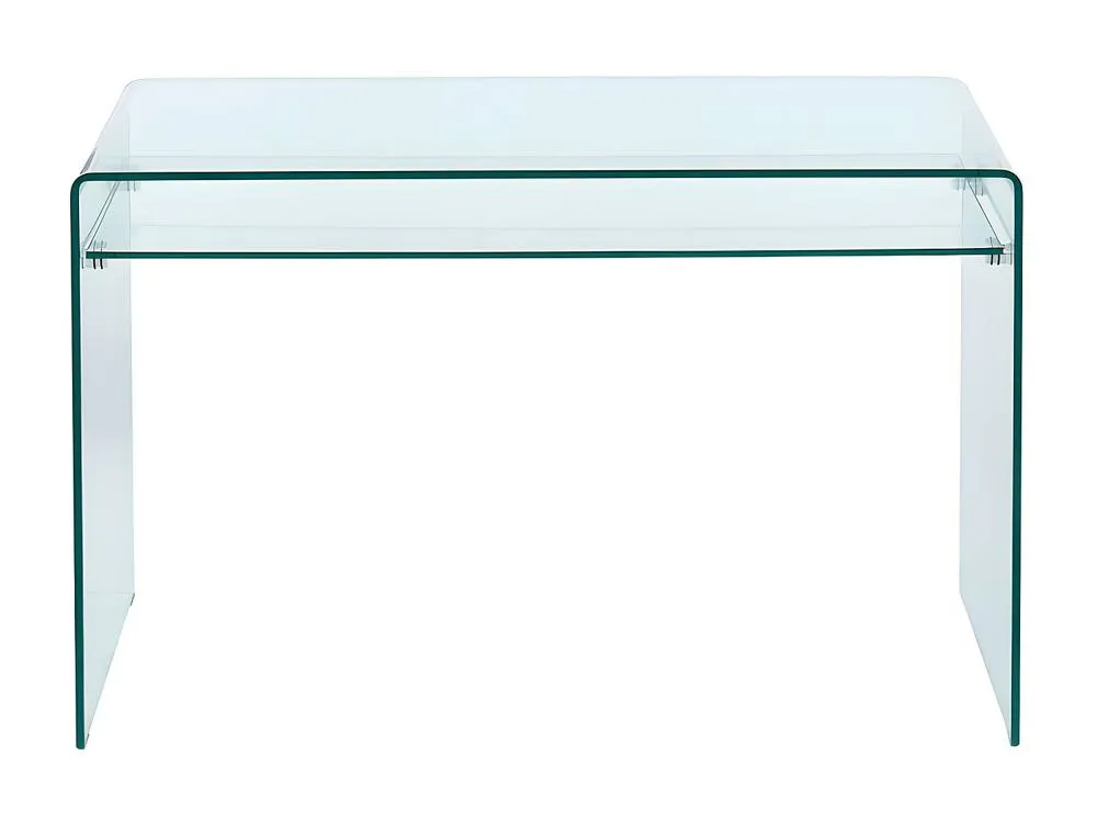 Vente-unique 1 - Compartment Desk - Tempered Glass - STILEOS in Clear 5