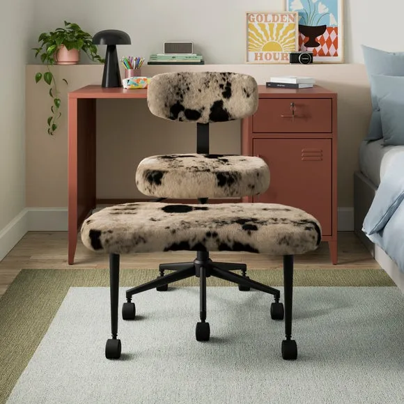 Maisie Meditation Cow Print Office Chair