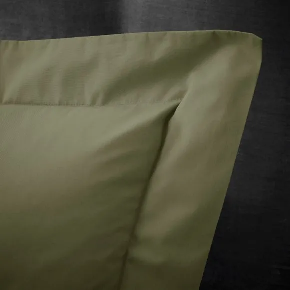 Hotel 230 Thread Count Crisp 100% Cotton Percale Oxford Pillowcase 2