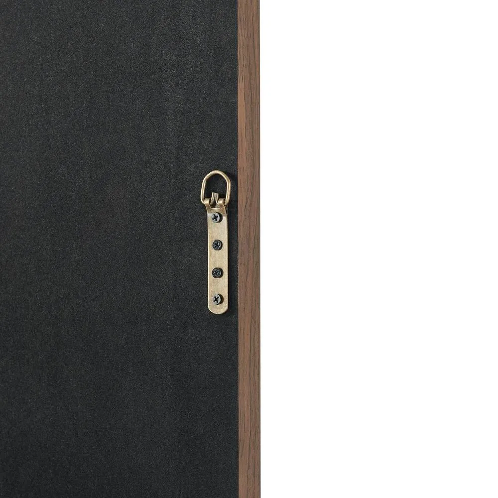 FurnitureboxUK Line Walnut Wood Full Length Rectangle 170x50cm Mirror 5