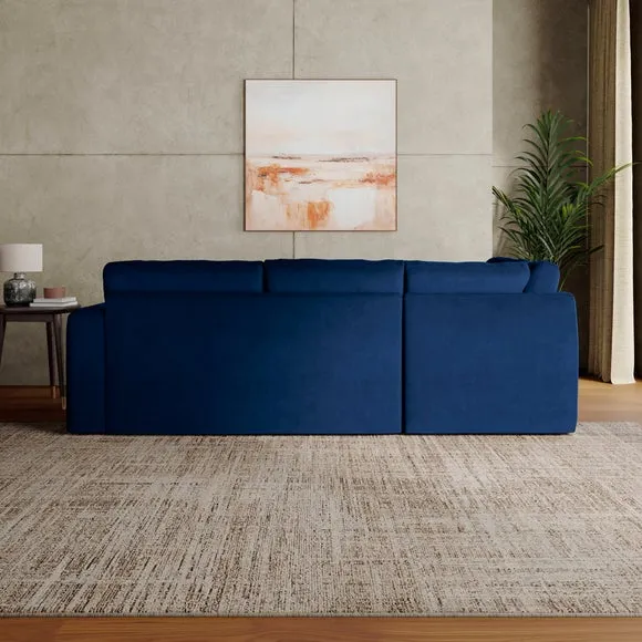Abel Matte Velvet Corner Sofa 2