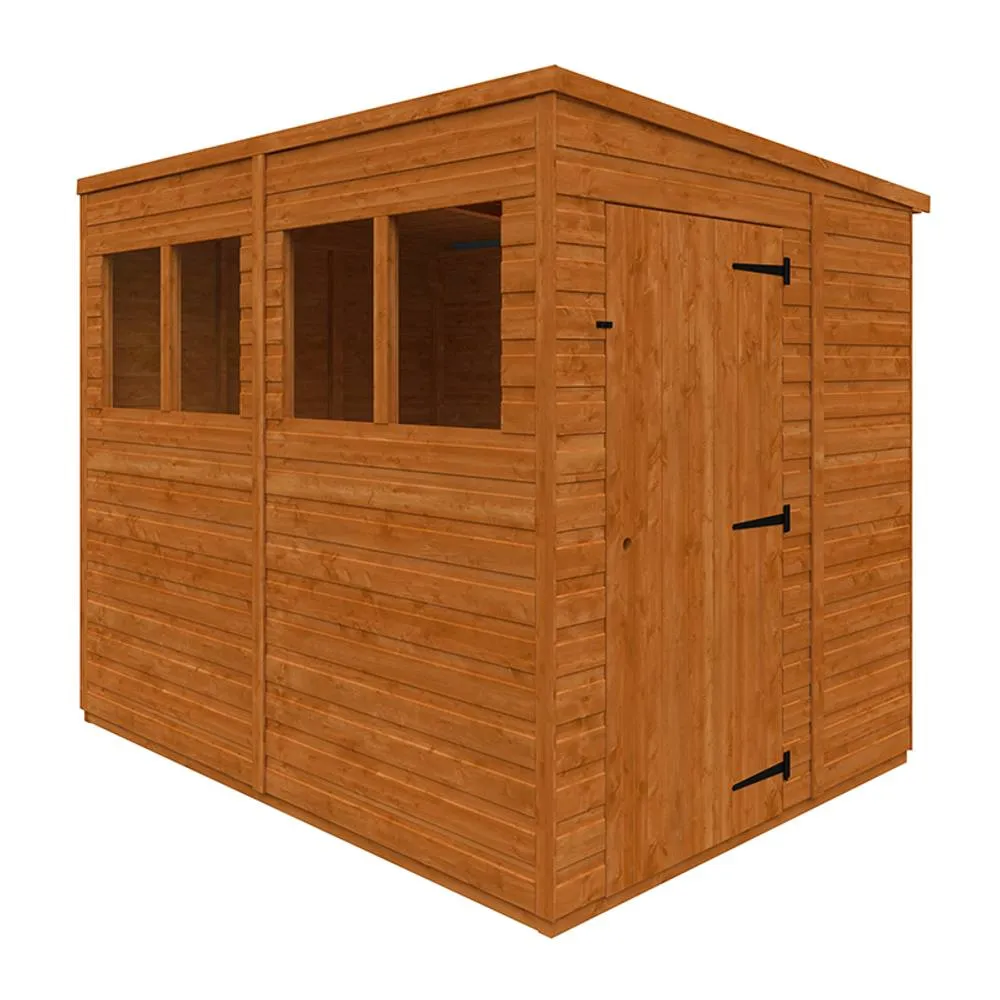 Buttercup Farm 8x6 Flex Pent 12mm Flex - L238.8 x W175 x H203 cm - Burnt Orange