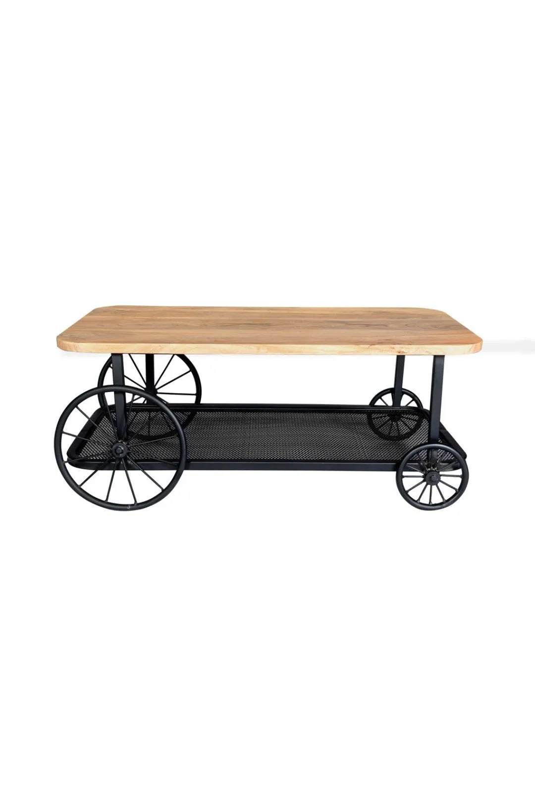 IH Design Lilah Industrial Creative Coffee Table in Brown 4