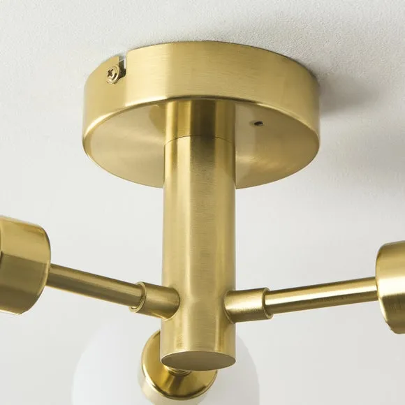 Sfera Mid Century 3 Light Ceiling Light 4