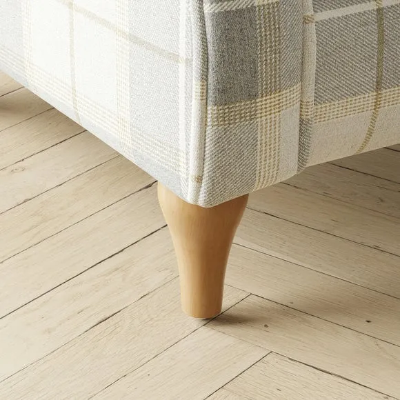 Oswald Padded Pushback Check Armchair 6