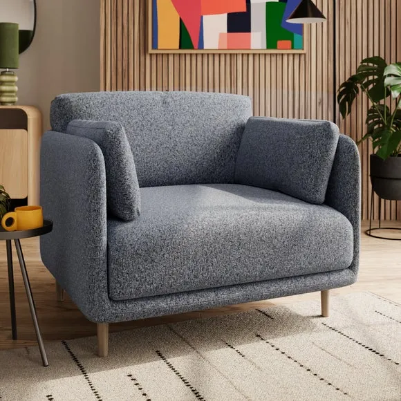 Armitage Navy Boucle Snuggle Chair