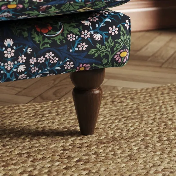 Jolene William Morris Blackthorn Print Velvet 2 Seater Sofa 5