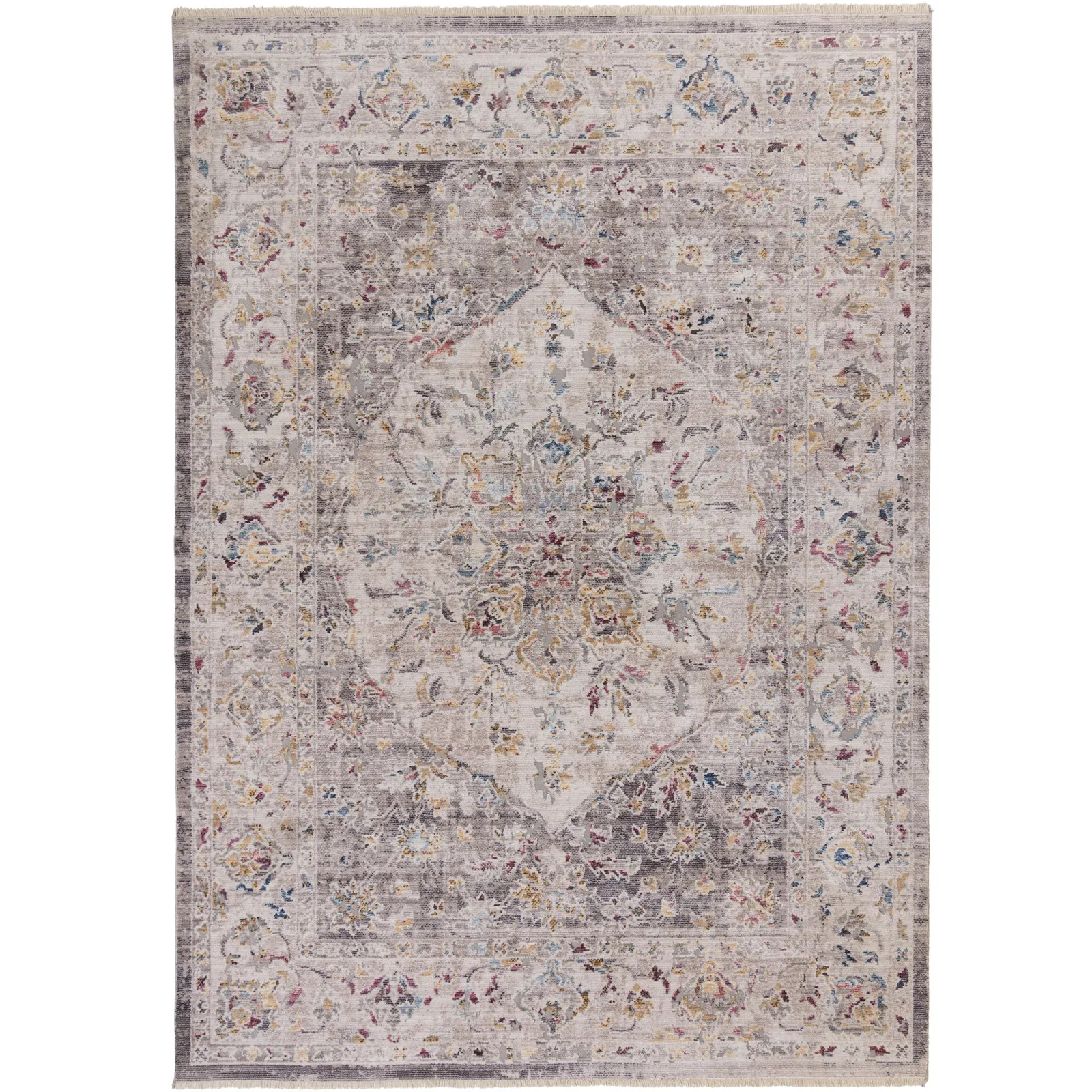 Soraya Traditional Rug Silver, Beige and Blue