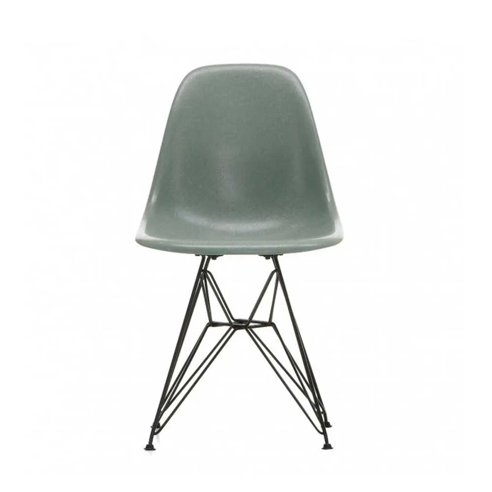 Vitra Eames Fibreglass Chair DSR Eames Sea Foam Green 30 Basic Dark Powder Coated Base 05 Glides 2