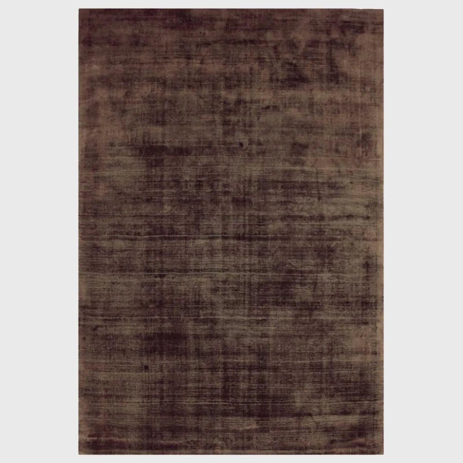 Tyde 160X230Cm Rug Chocolate, Square, Brown Viscose | Barker & Stonehouse