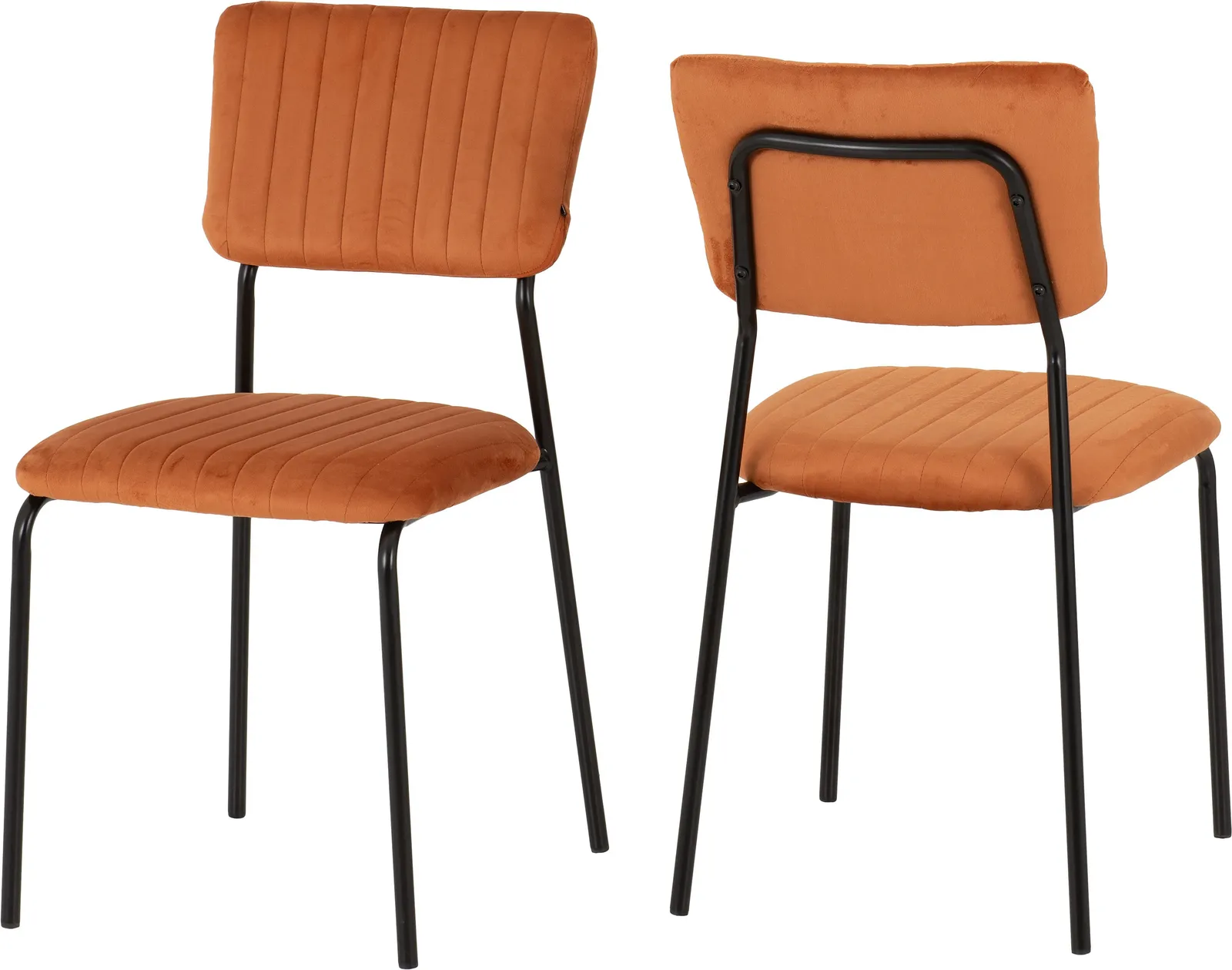 Seconique Sheldon Chair( Set Of 4 ) in Burnt Orange 2