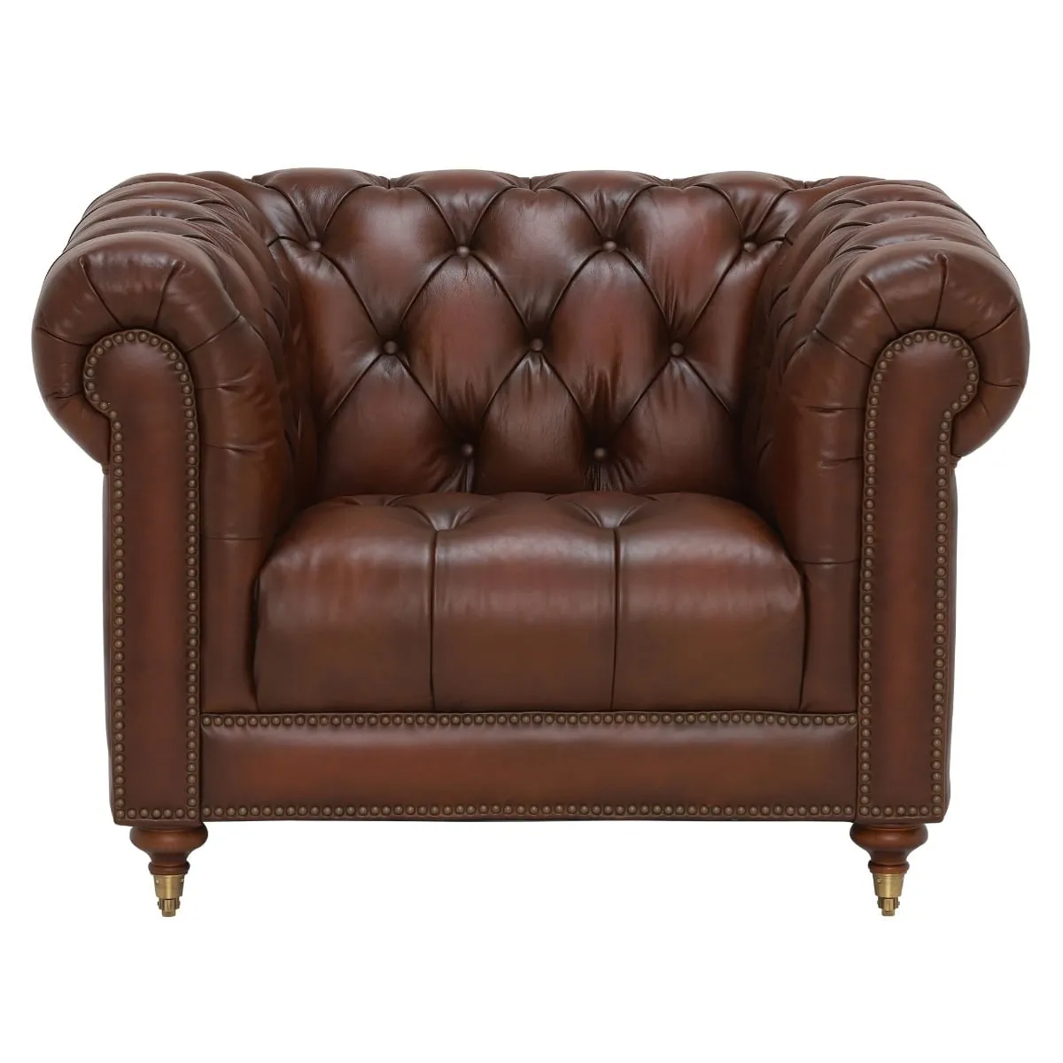 Ullswater Leather Club Armchair, Brown | Barker & Stonehouse 4