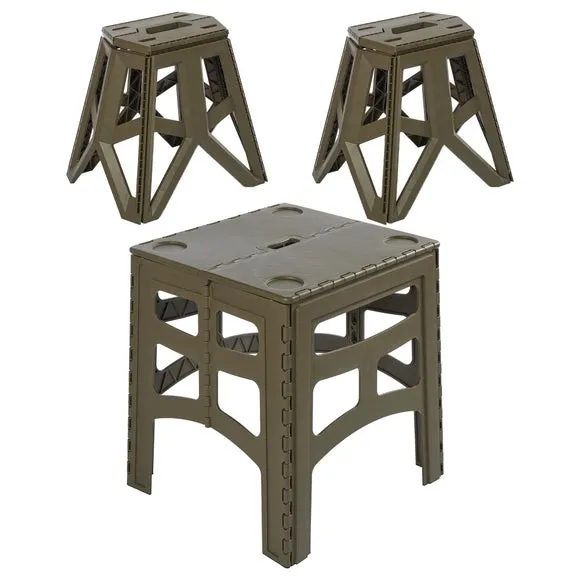 Timo Medium Foldable Dining Table with 2 Chairs 1