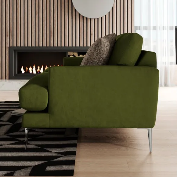 Lawson Matte Plush Velvet 2 Seater Sofa 2