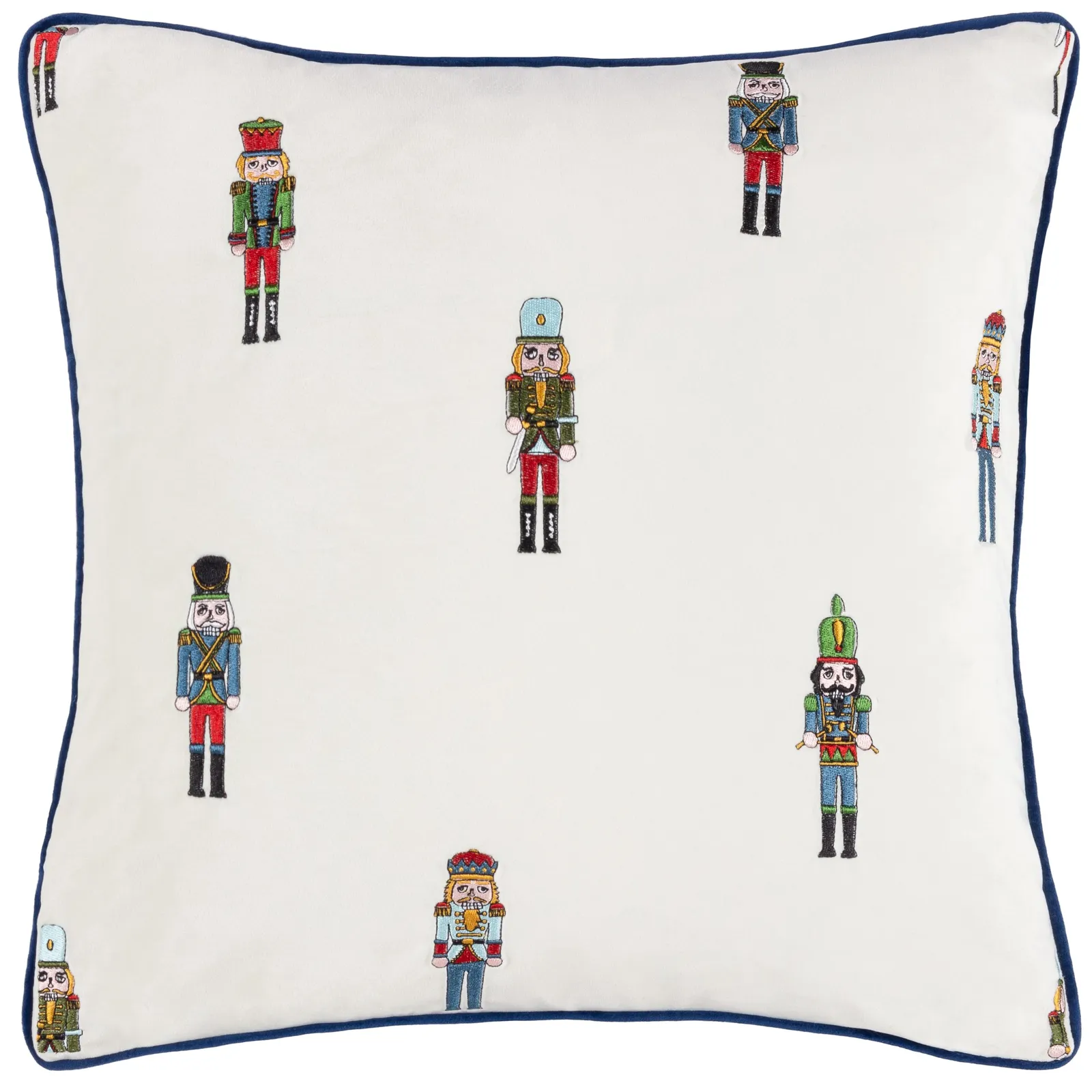 Furn Classic Nutcracker Embroidered Christmas Cushion