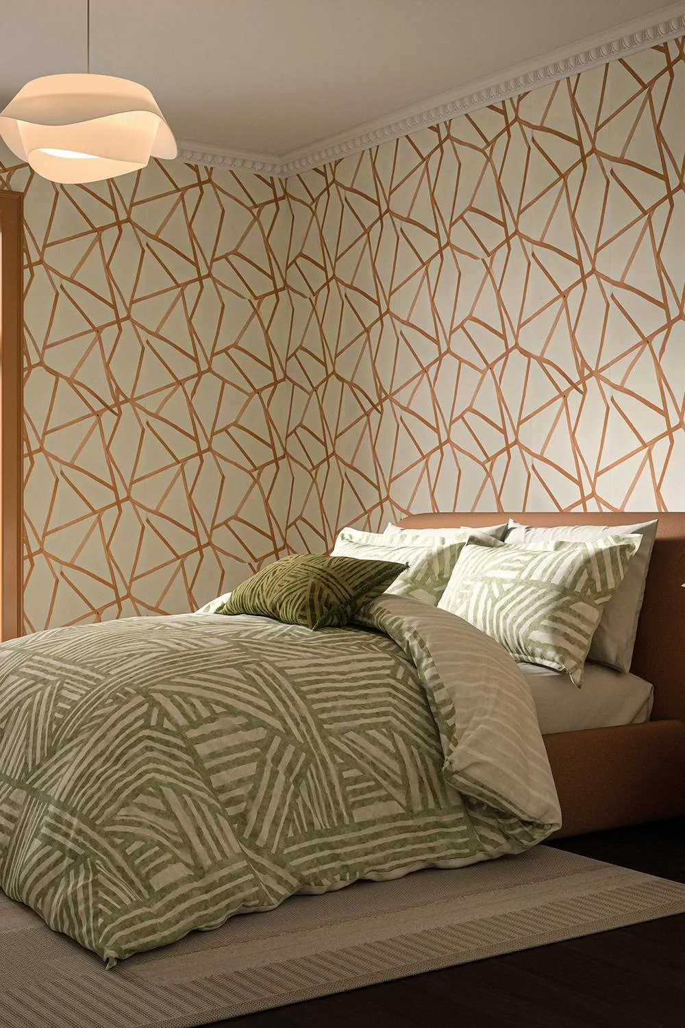 Harlequin 'Crater' Cotton Duvet Cover Set in Jade