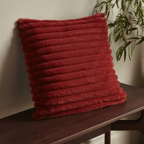 Catherine Lansfield Cosy Ribbed Square Cushion 1