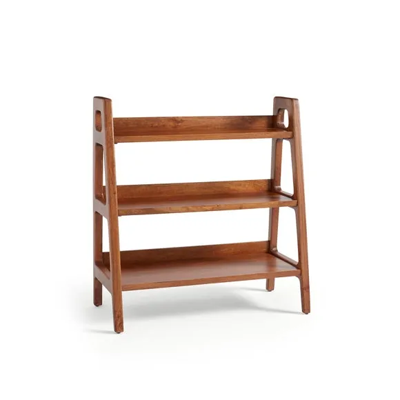 Maxton Low Bookcase, Mango Wood 4