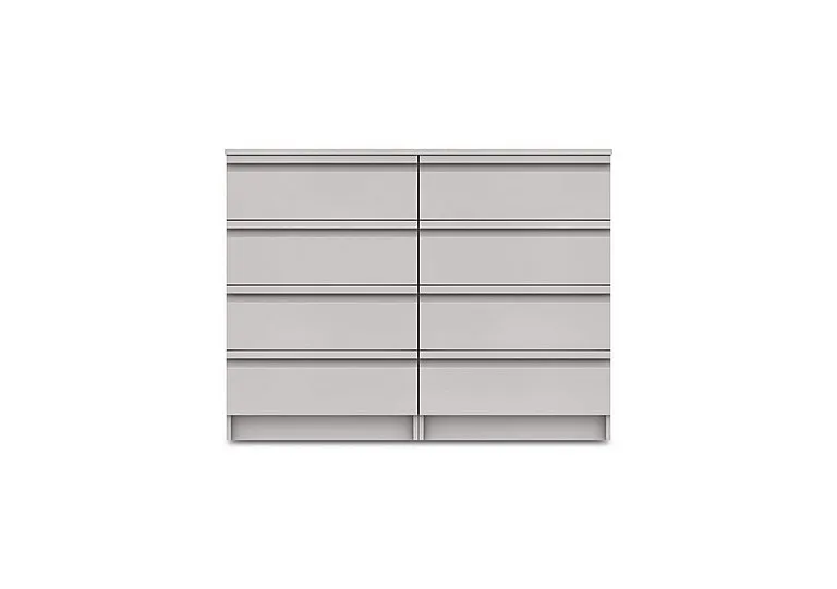 Kings Cross 8 Drawer Chest - Light Grey