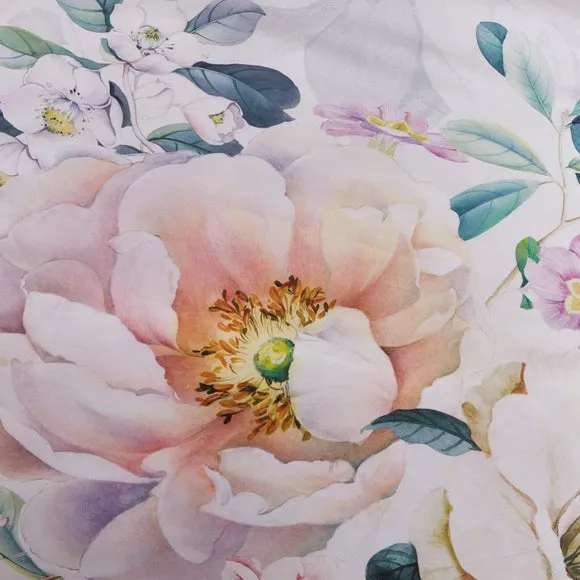 Tansy Floral 100% Cotton Sateen Duvet Cover & Pillowcase Set 4