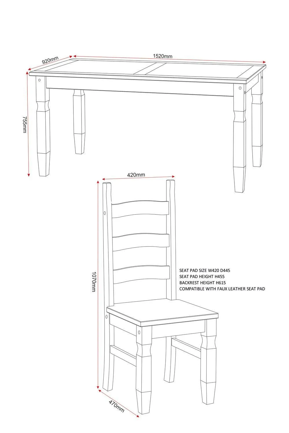 Seconique Corona 5' Dining Set in Natural 6