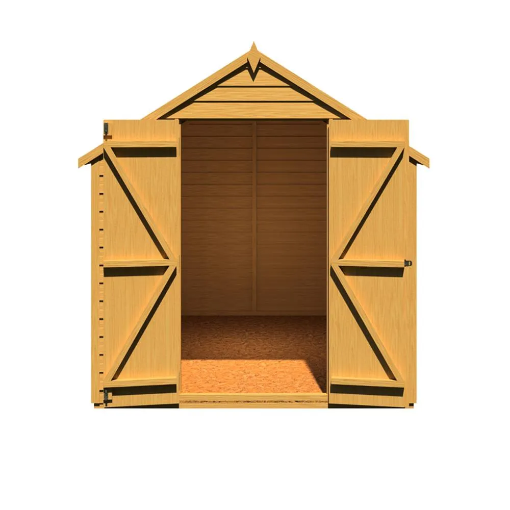 Shires Overlap 8 x 6 Double Door Value in Light Brown 2