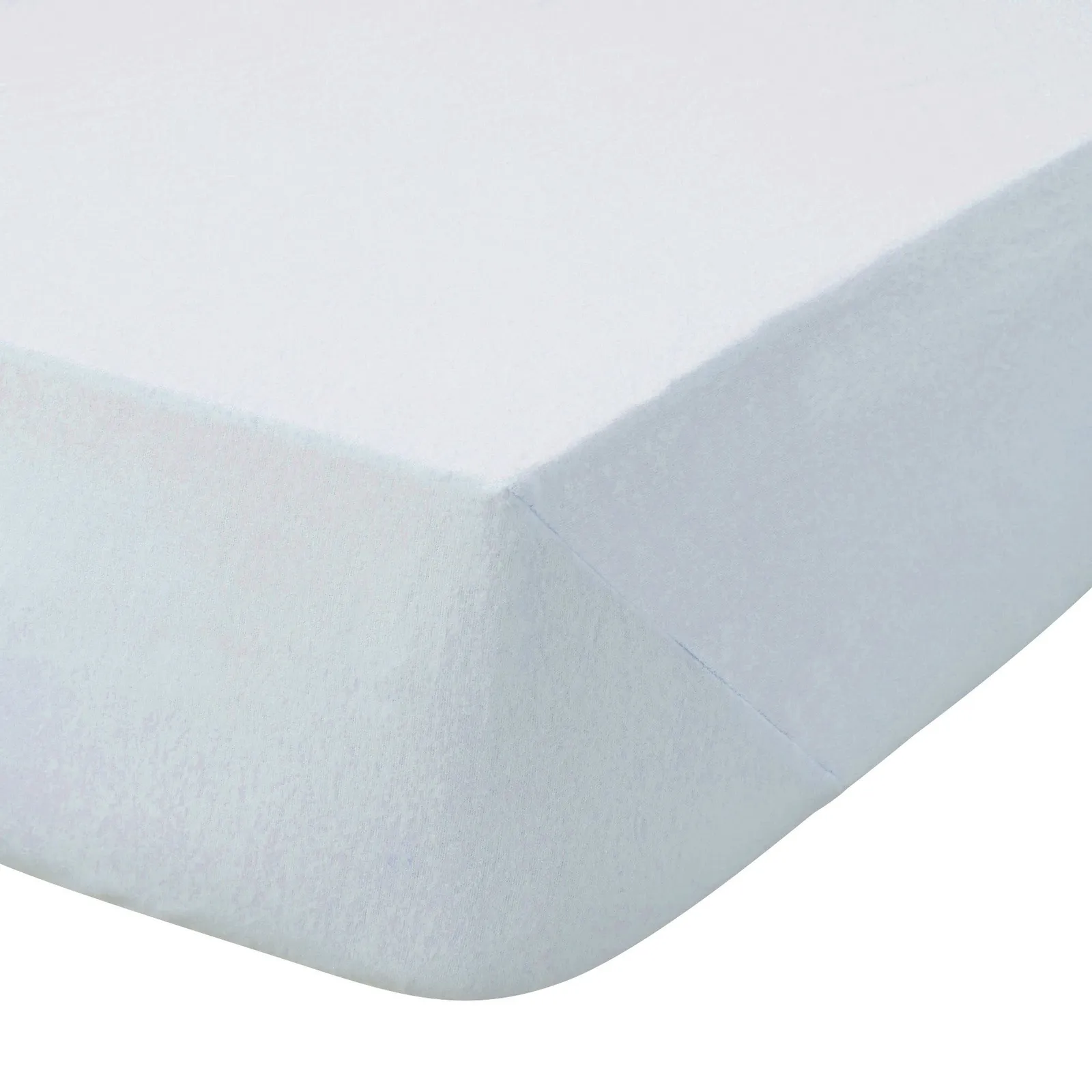Kids Non Iron Plain Dye Pale Blue 25cm Fitted Sheet Pale Blue