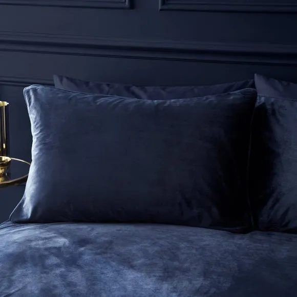 Catherine Lansfield Kingsley Soft Matt Velvet Duvet Cover and Pillowcase Set 2