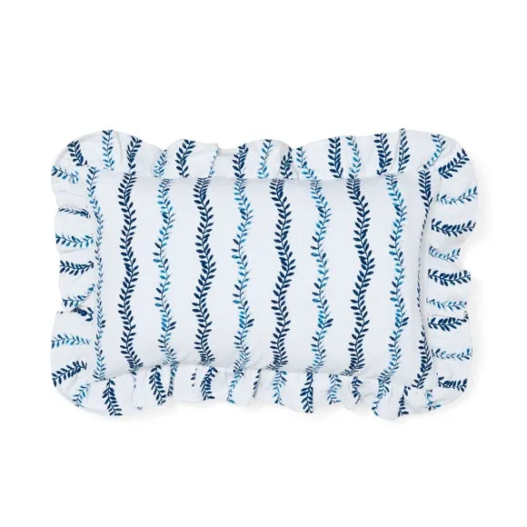 Trailing Leaves Frilled Rectangle Cushion Cover 3
