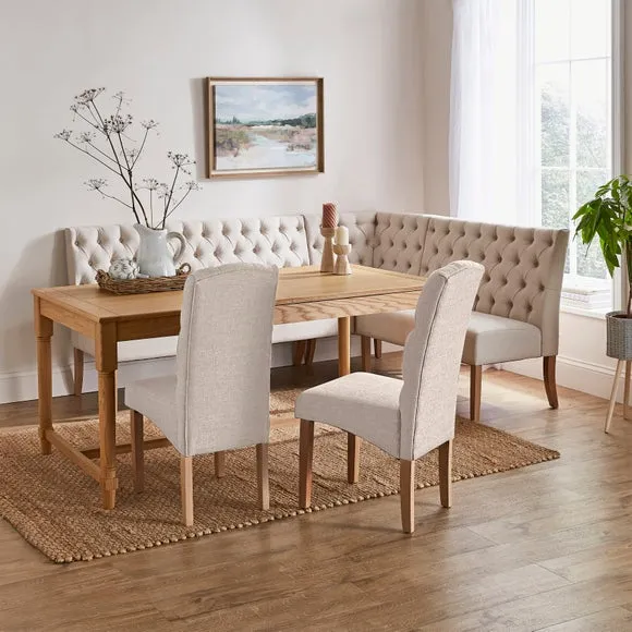 Darcy Corner Dining Bench, Flatweave