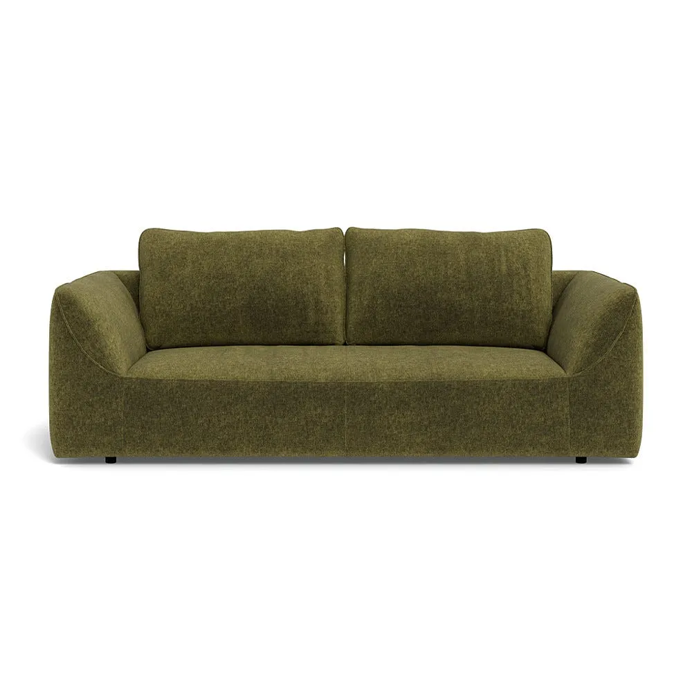 Heal's Morven 3 Seater Sofa Boucle Velvet Wilder Black Feet 1
