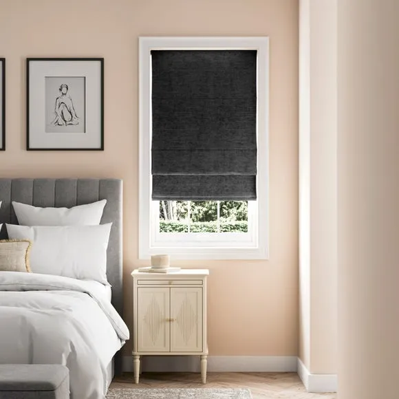 Genoa Chenille Easy Chain Blackout Roman Blind 1