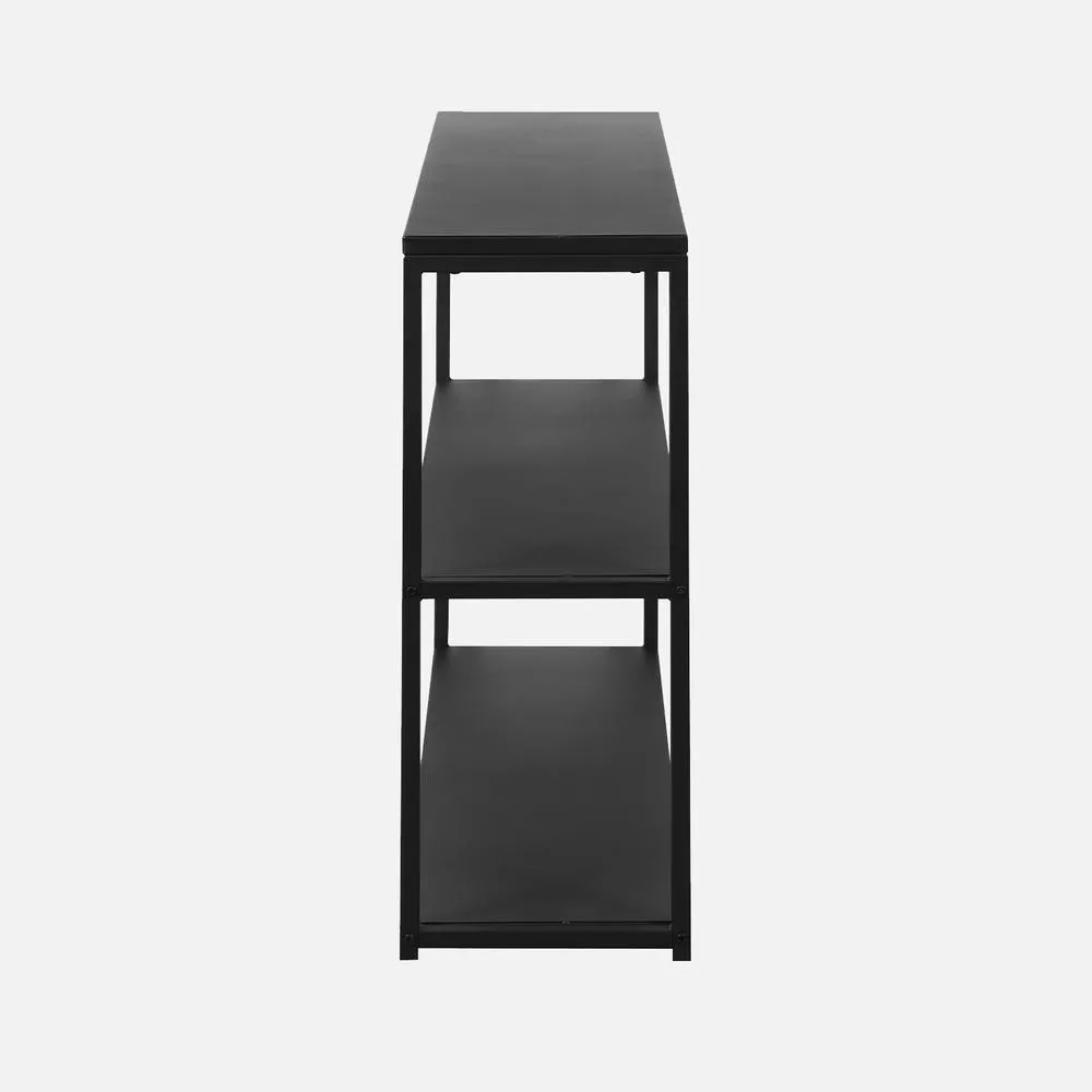 sweeek 3-level Industrial Metal Shelving Unit in Black 3